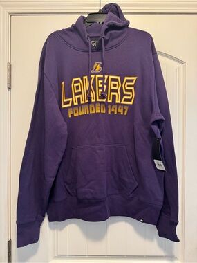 47 Lakers Purple and Gold Pullover Hoodie